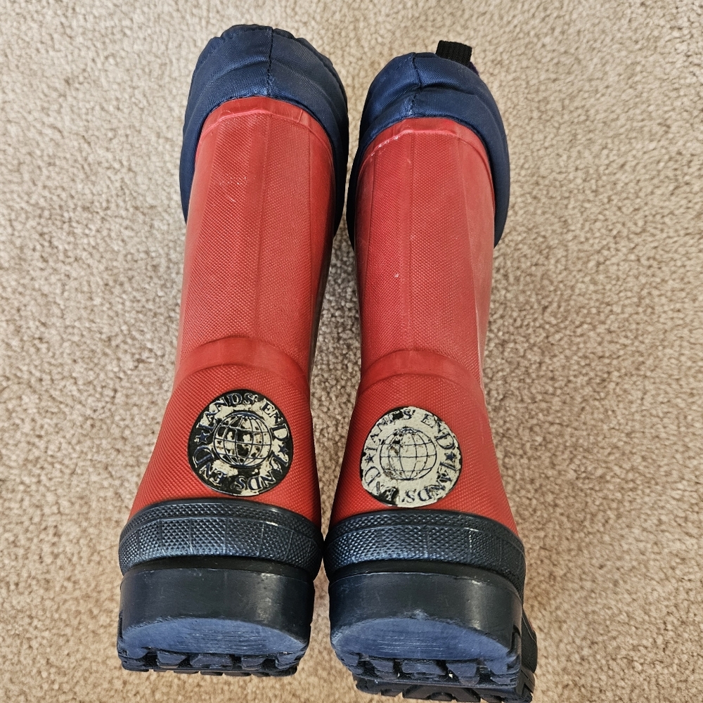 Lands End Vintage Rain/Winter Boot With Fleece Liner, Size 12 - Picture 8 of 8